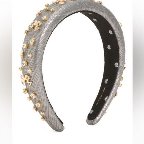 Lele Sadoughi Zodiac Gemini Alice Headband in Pewter Gray - Picture 8 of 10